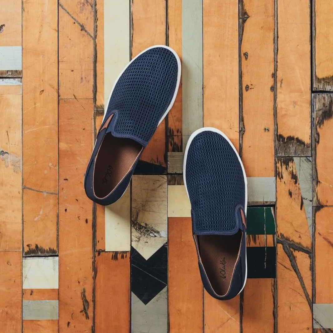 OLUKAI Pehuea Women's Slip On Sneakers, Casual Everyday Shoes with Easy On & Off Design, Breathable Mesh & Drop-in Heel, All-Day Comfort & Support