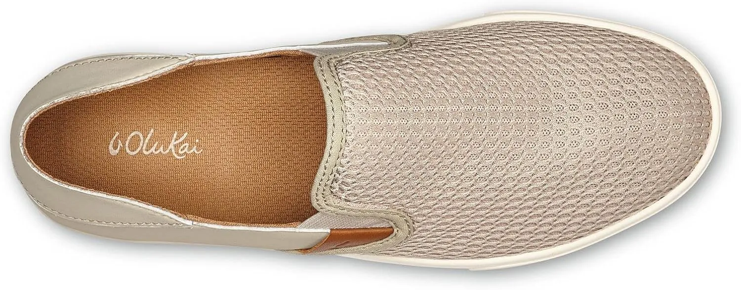 OLUKAI Pehuea Women's Slip On Sneakers, Casual Everyday Shoes with Easy On & Off Design, Breathable Mesh & Drop-in Heel, All-Day Comfort & Support