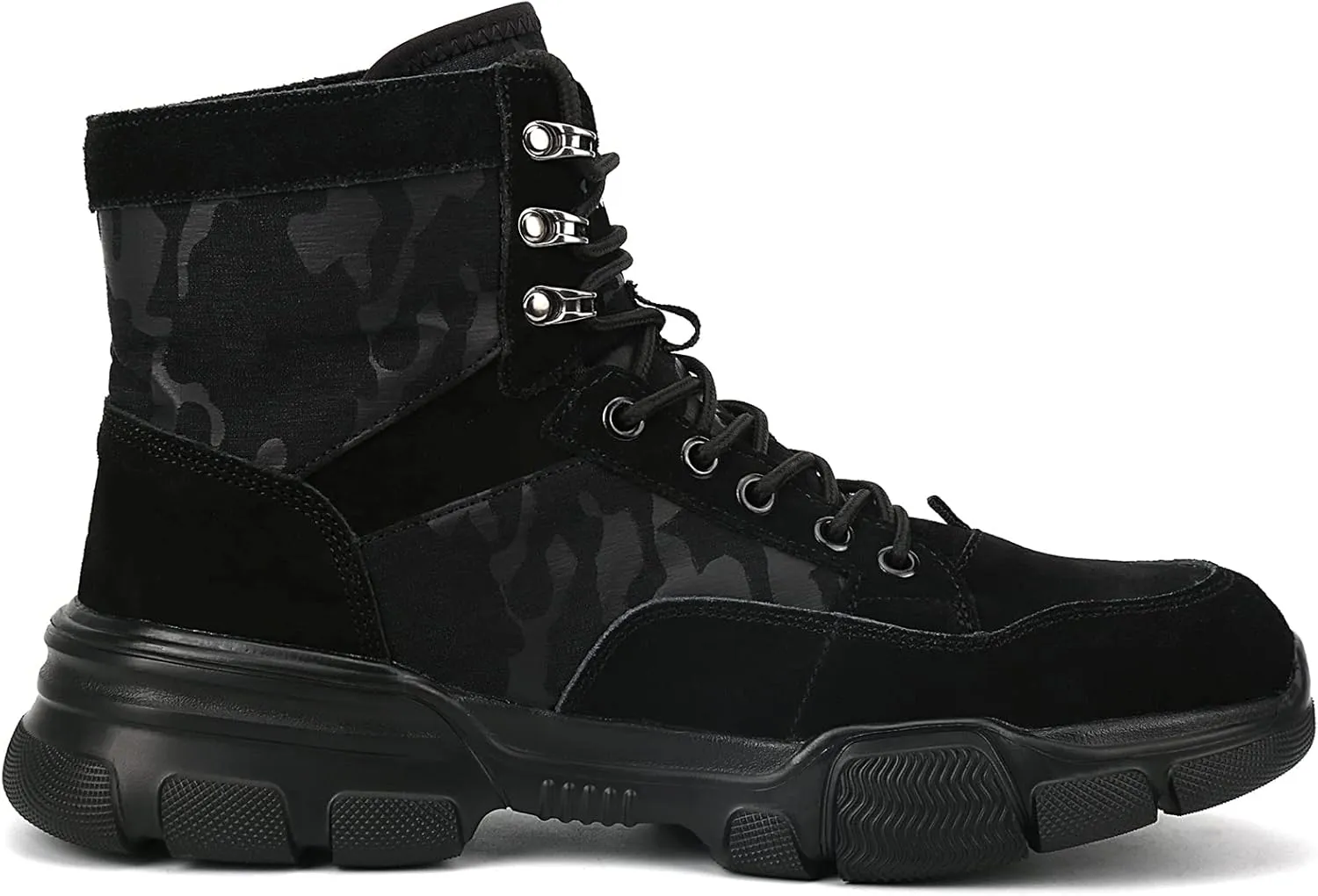 ORISTACO Steel Toe Tactical Boots, Lightweight Camouflage Jungle Construction Work Safety Sneakers
