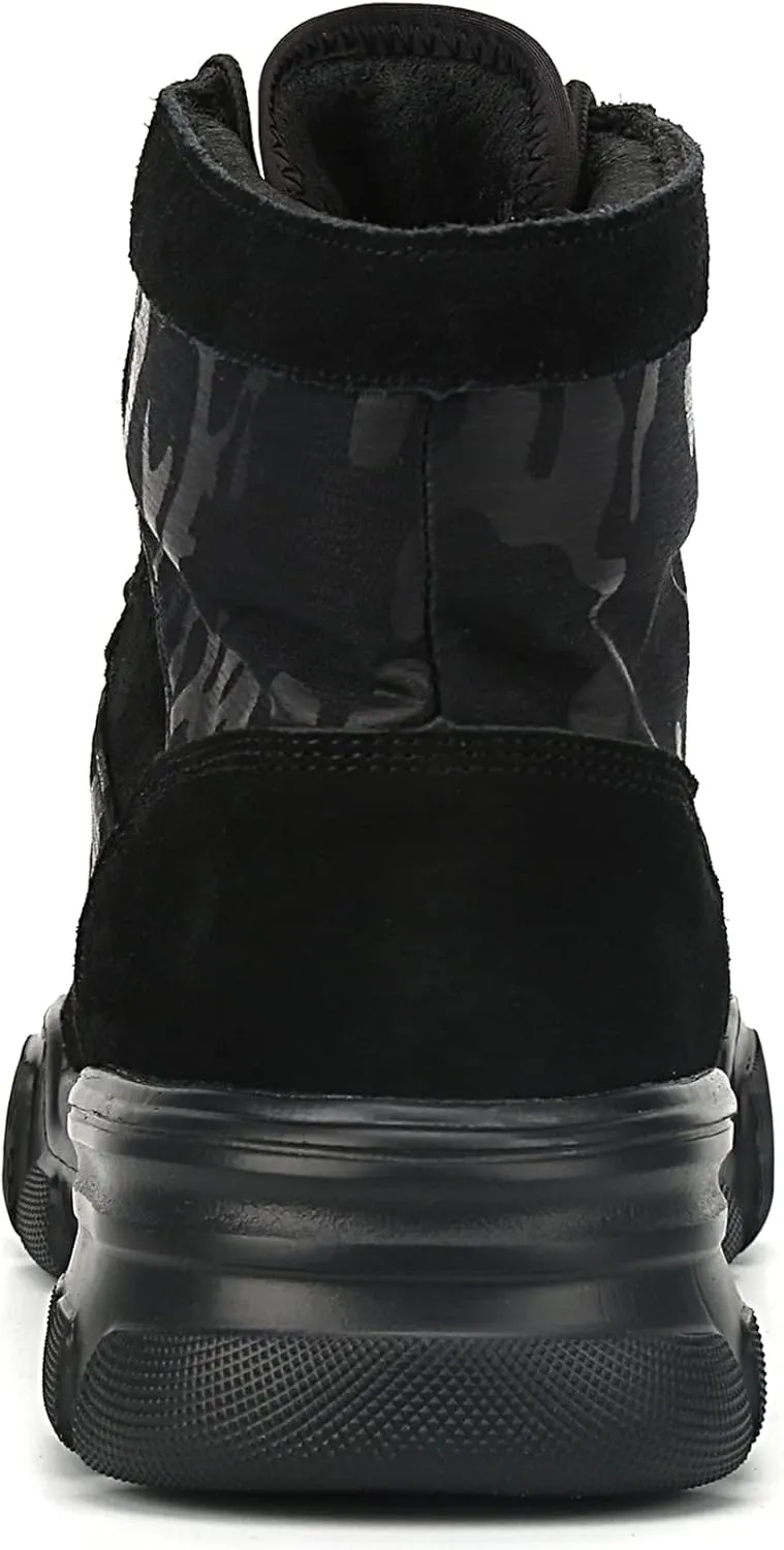 ORISTACO Steel Toe Tactical Boots, Lightweight Camouflage Jungle Construction Work Safety Sneakers