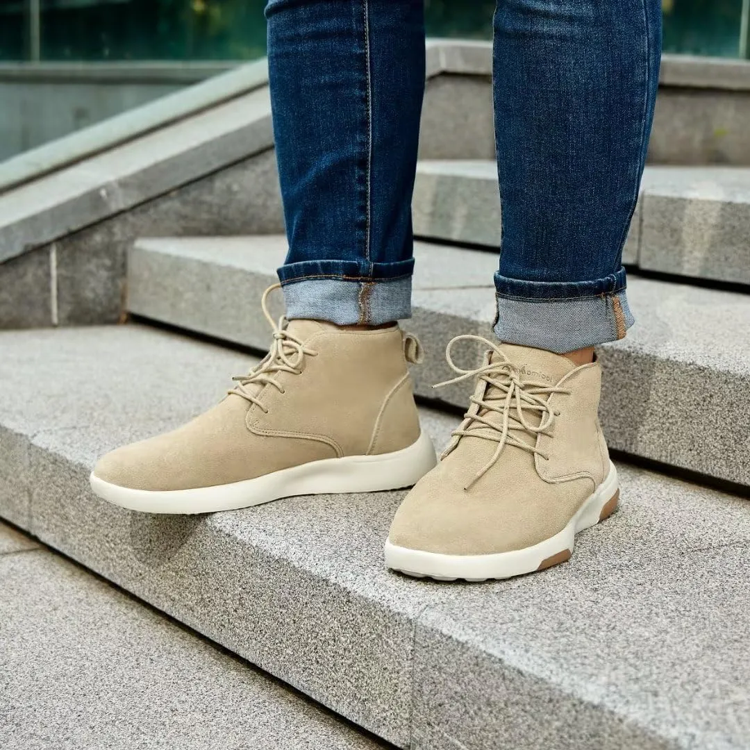 OrthoComfoot Men's Orthopedic Ankle Boots Walking Shoes: Arch Support Leather Dress Oxfords for Plantar Fasciitis, Comfortable Orthotic Fashion Sneakers for Foot Heel Pain Relief