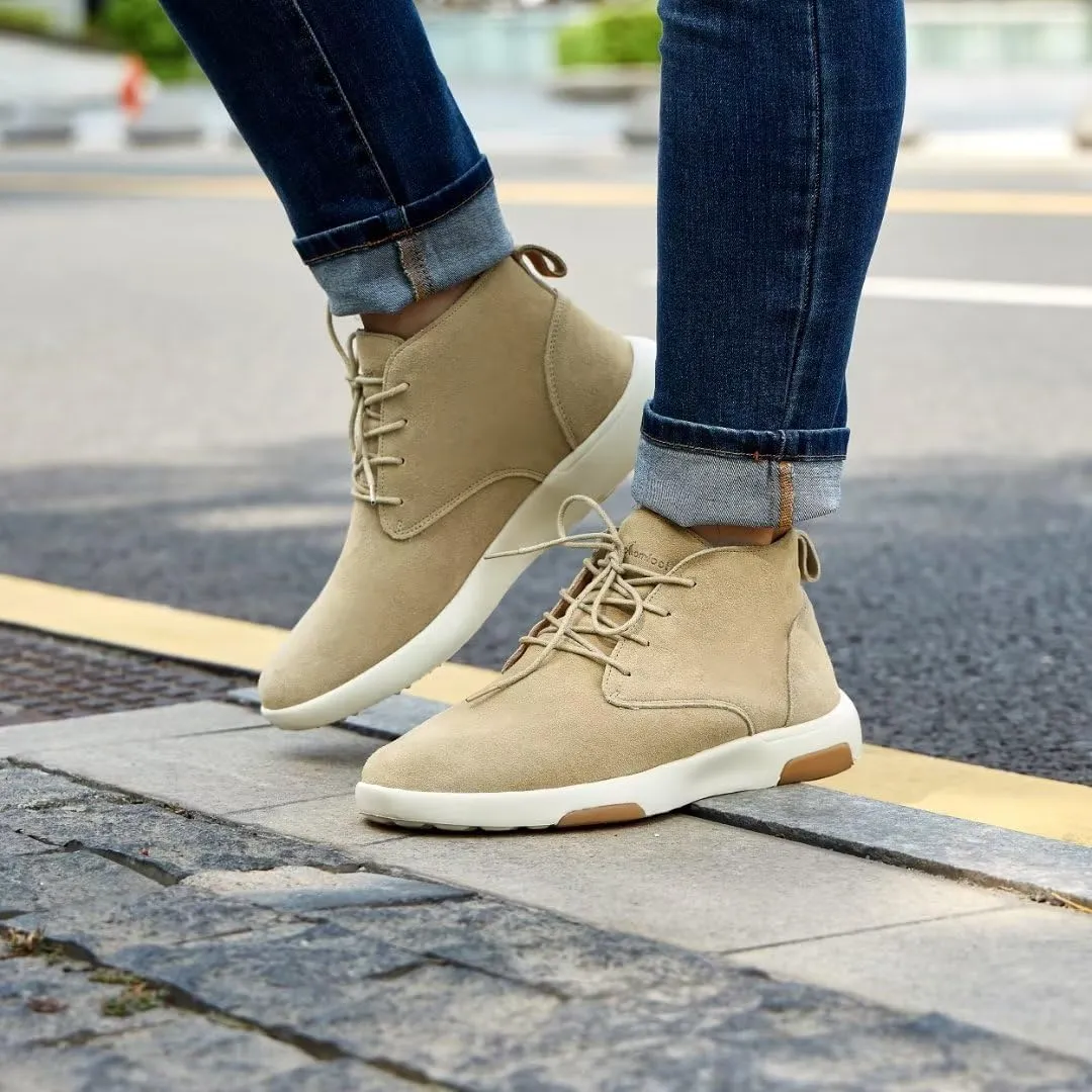 OrthoComfoot Men's Orthopedic Ankle Boots Walking Shoes: Arch Support Leather Dress Oxfords for Plantar Fasciitis, Comfortable Orthotic Fashion Sneakers for Foot Heel Pain Relief