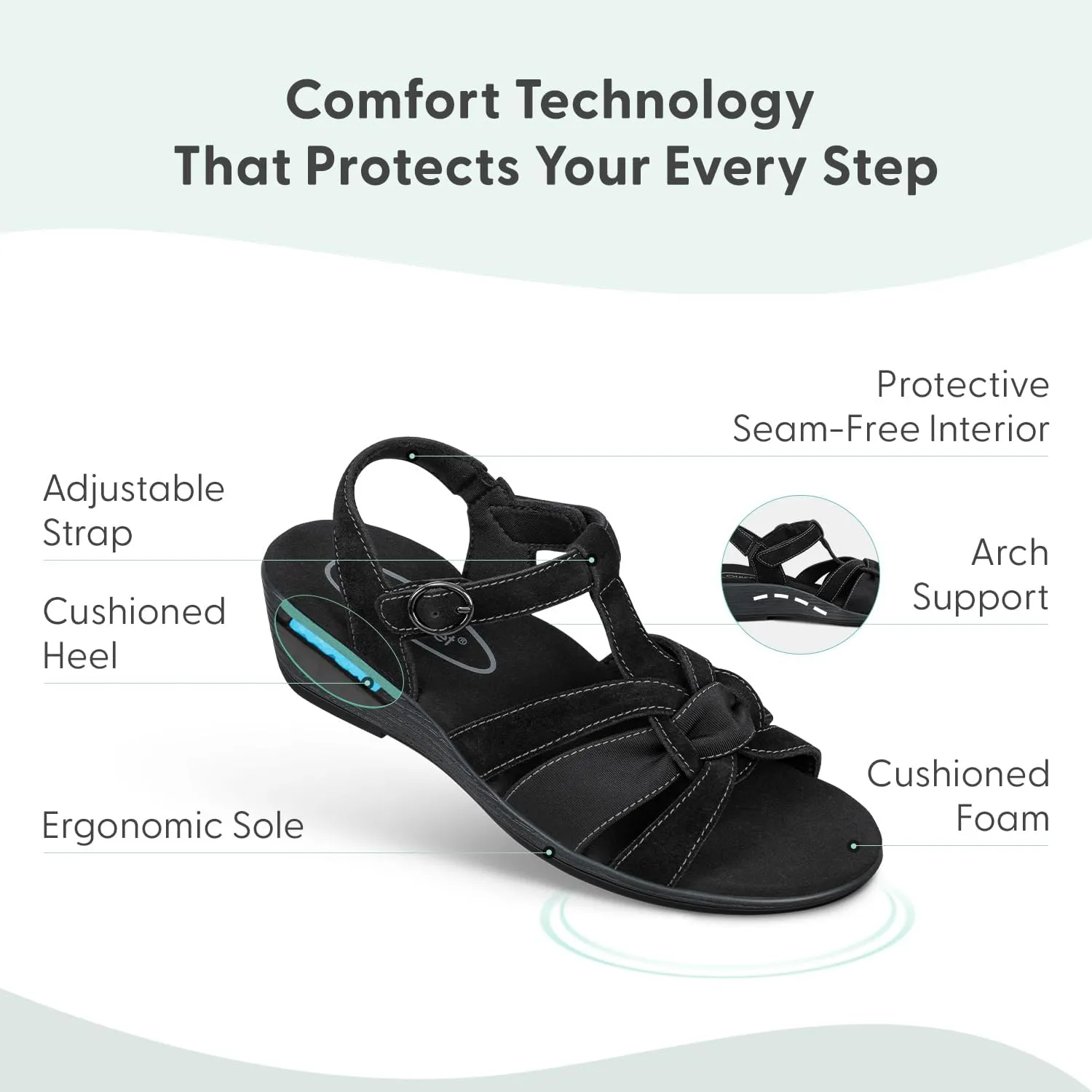 Orthofeet Women's Orthopedic Hope Sandals