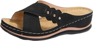 Orthopedic Sandals for Women Comfortable Dressy Wedge Spring Shoes Summer Vacation Arch Support Orthotic Sandals