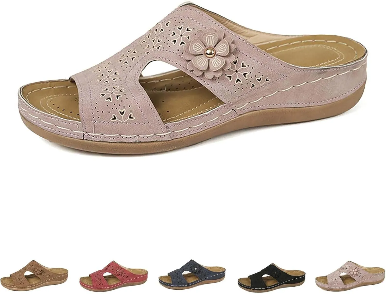 Orthopedic Sandals for Women Comfortable Dressy Wedge Spring Shoes Summer Vacation Arch Support Orthotic Sandals