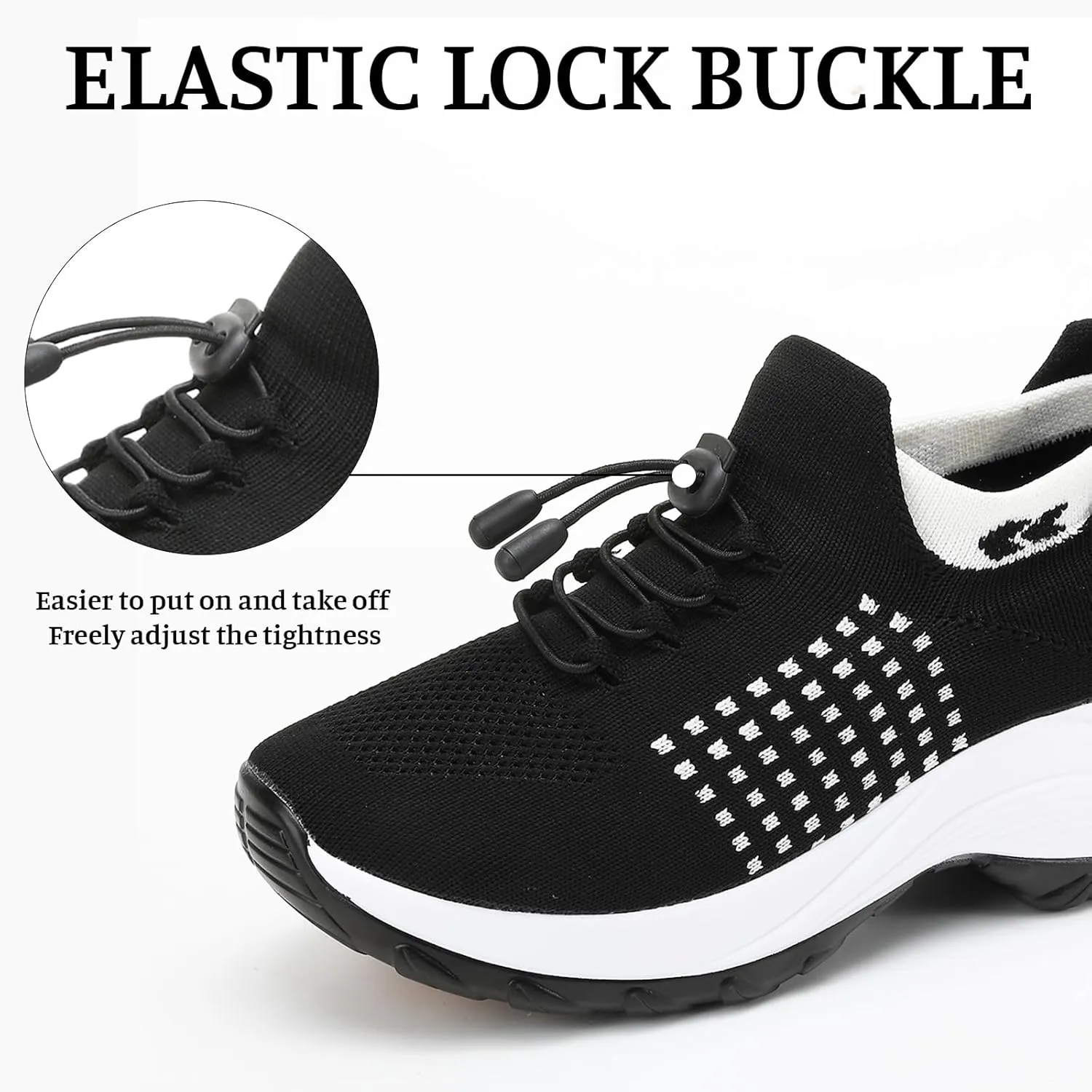 Orthopedic Shoes for Women Men Adjustable Elastic Strap Breathable Sneakers,Lightweight Non Slip Air Cushion Running Walking Sneakers,Outdoor Athletic Waterproof Soles Shoes with Arch Support