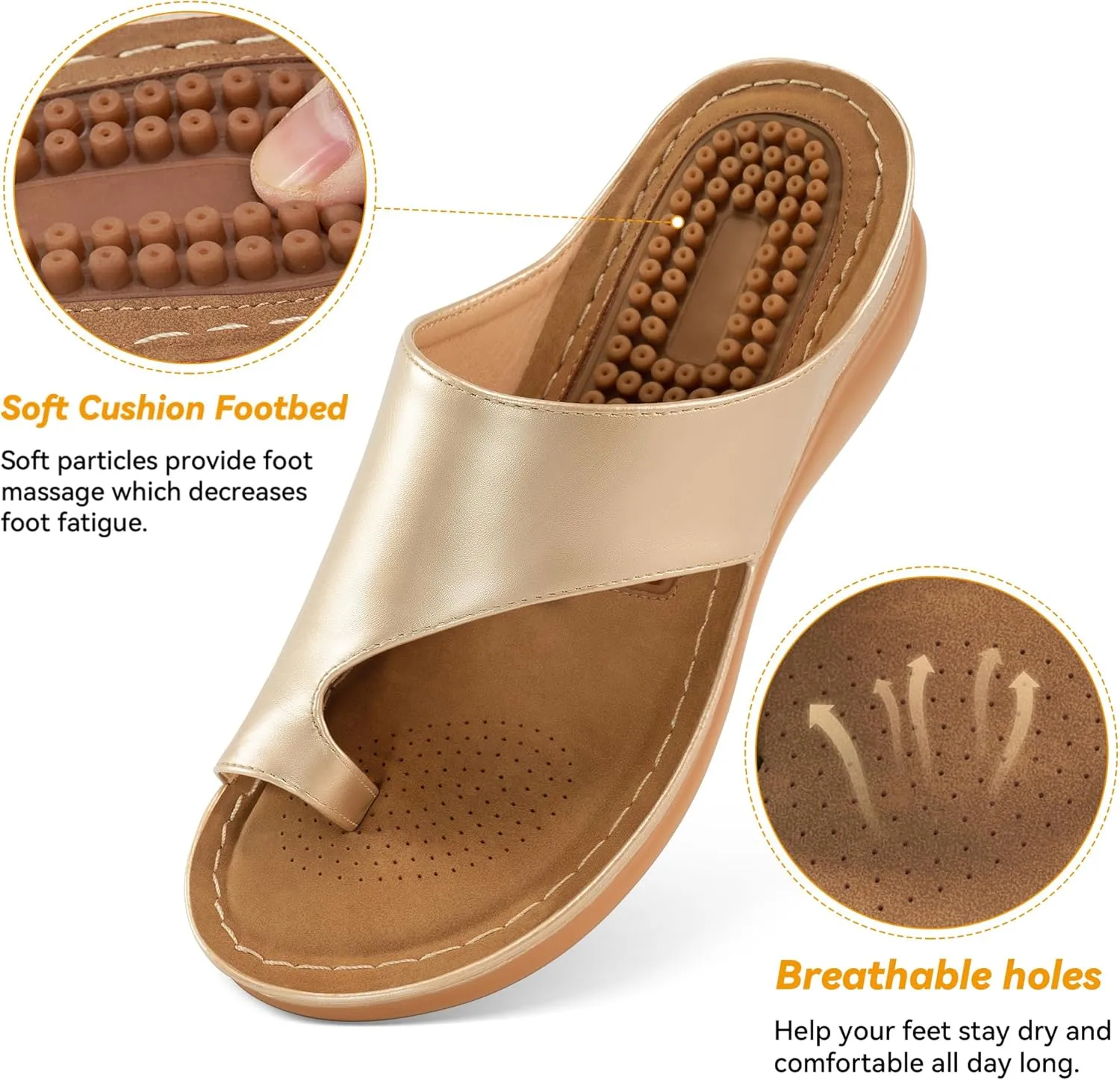 Orthopedic Wedge Sandals for Women: Comfortable Dressy Summer Sandals Women Comfortable Casual Walking Wedges Platform