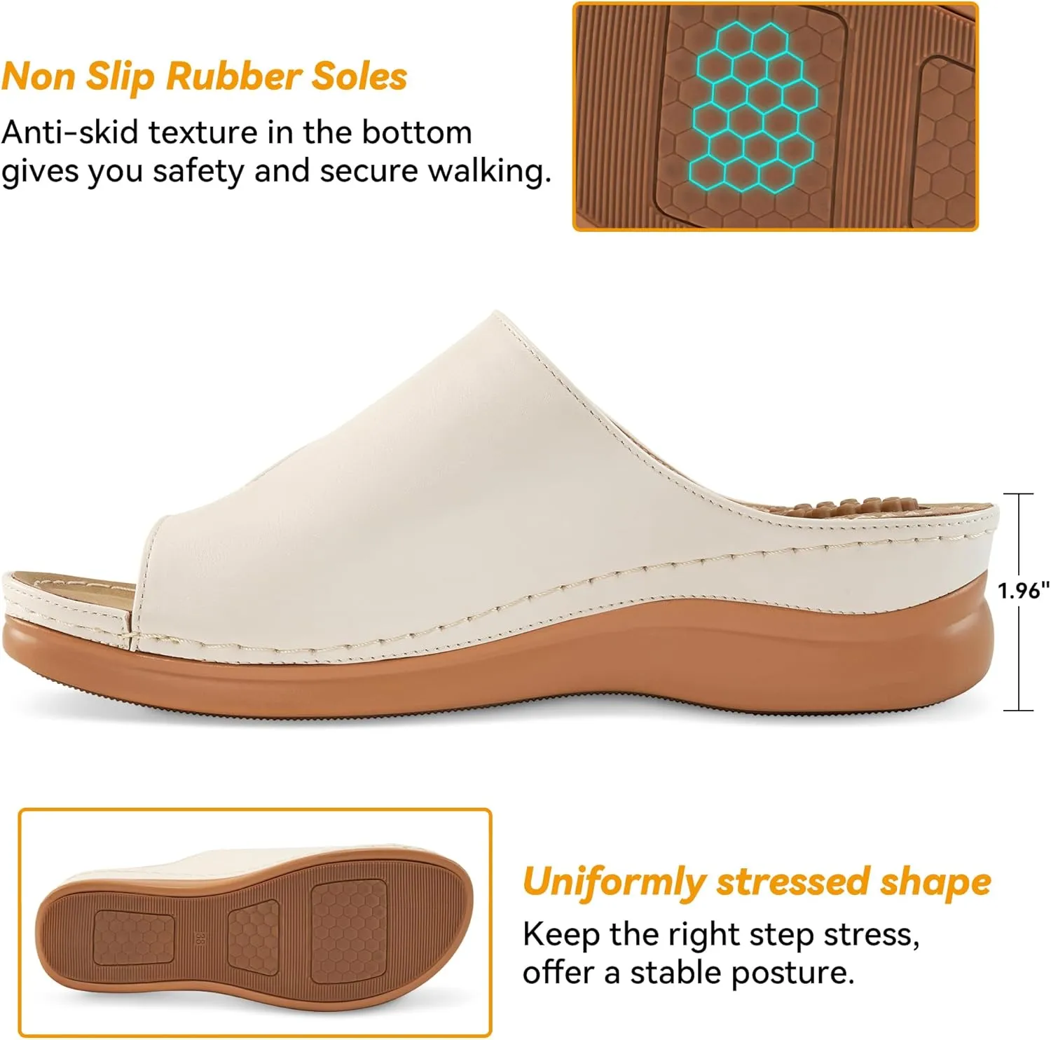 Orthopedic Wedge Sandals for Women: Comfortable Dressy Summer Sandals Women Comfortable Casual Walking Wedges Platform