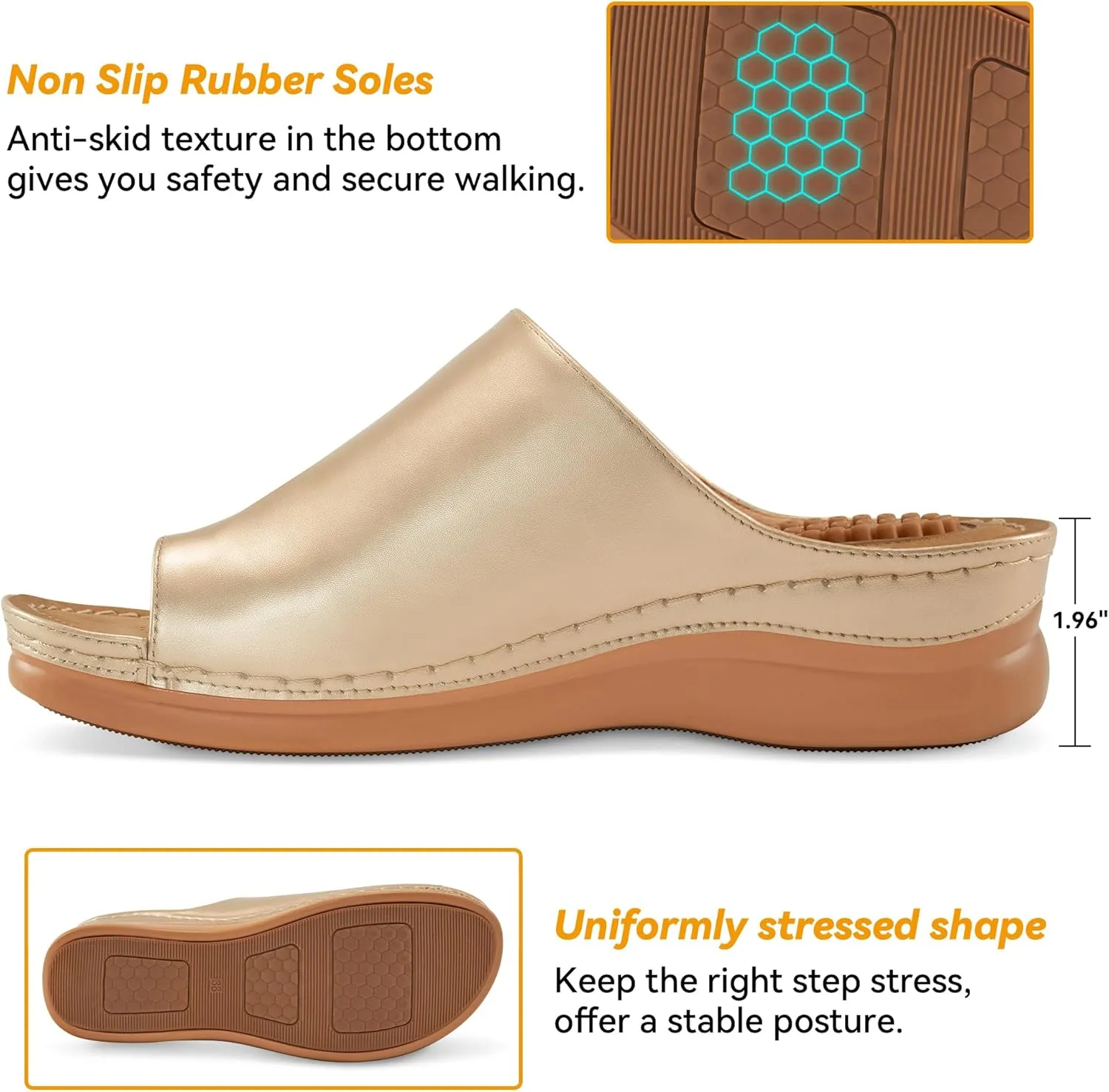 Orthopedic Wedge Sandals for Women: Comfortable Dressy Summer Sandals Women Comfortable Casual Walking Wedges Platform