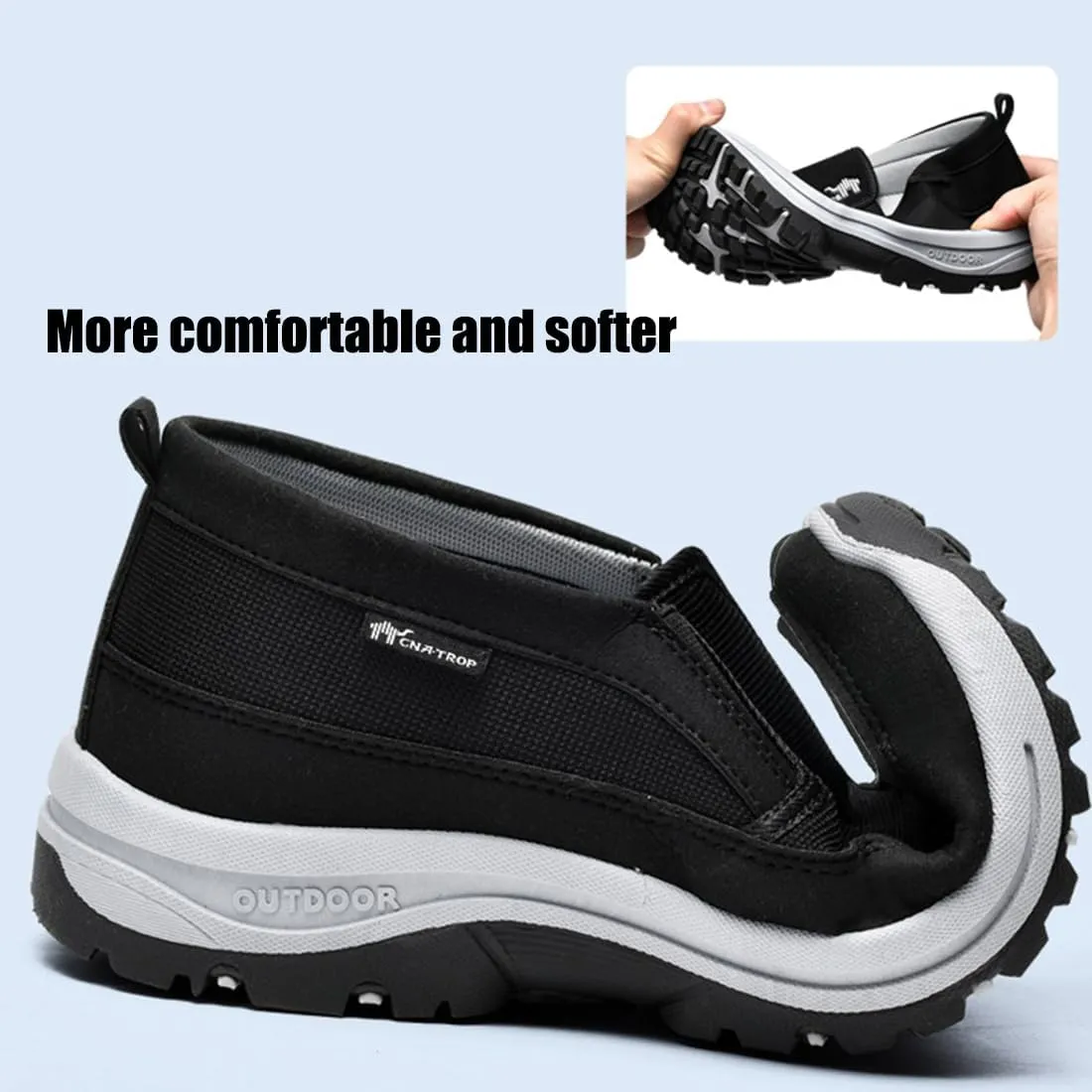 Orthoture Mens Shoes,Orthowalkway Mens Shoes Slip On,Men's Arch Support Outdoor Non Slip Orthopedic Sneakers Walking Shoes