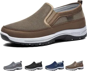 Orthoture Mens Shoes,Orthowalkway Mens Shoes Slip On,Men's Arch Support Outdoor Non Slip Orthopedic Sneakers Walking Shoes
