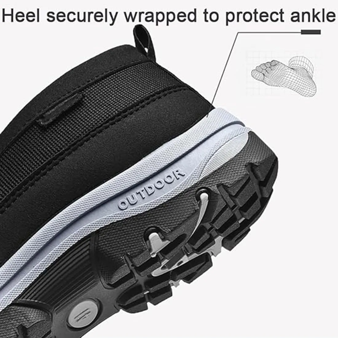 Orthoture Mens Shoes,Orthowalkway Mens Shoes Slip On,Men's Arch Support Outdoor Non Slip Orthopedic Sneakers Walking Shoes