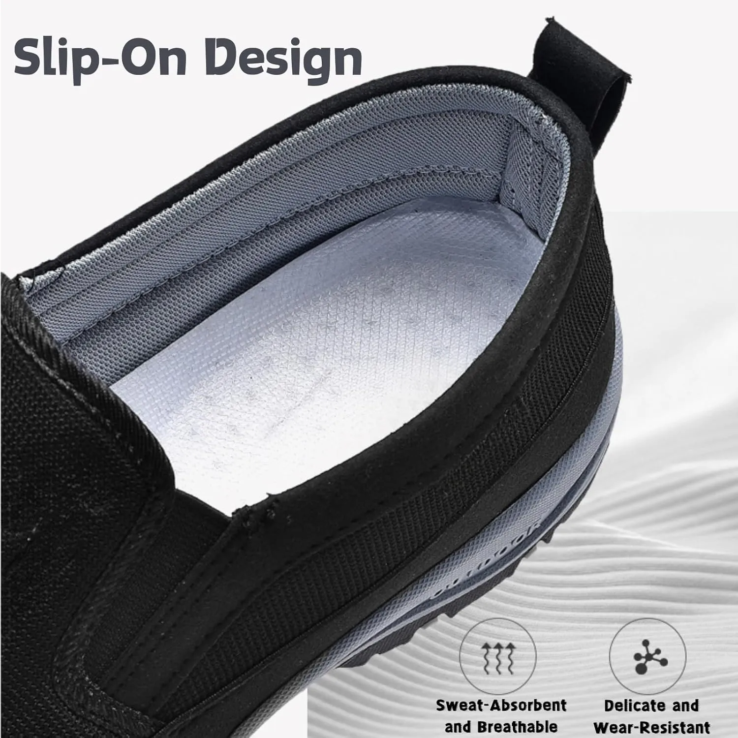 Orthowalkway Mens Shoes Plush Mens Orthopedic Slip On Shoes Outdoor Non Slip Orthopedic Sneakers