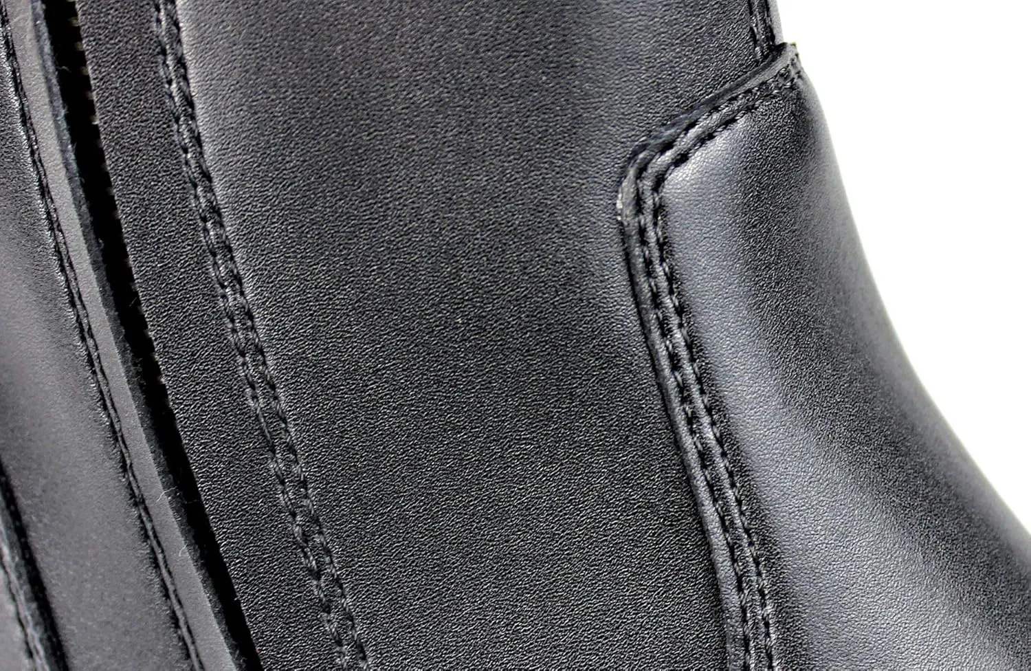 OSSTONE Men Chelsea Ankle Boots Leather Microfiber Chukka Designer Boots with Side Zipper Heel Dress Boots JY016