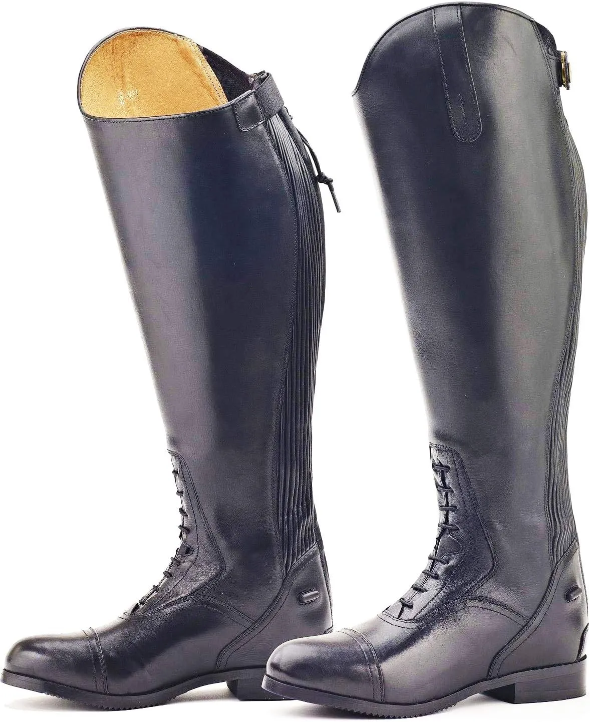 Ovation Women's Durable Stylish Equestrian Horse Riding Tall Extra Wide Calf Leather Flex Plus Field Boot
