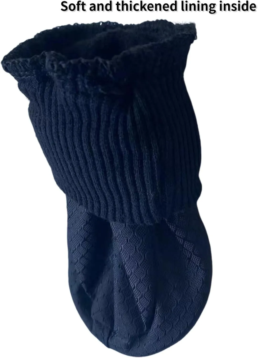 Paw Protector Dog Boots Soft Sole Nonslip and Reflective Set of 4 Color Black Size Small