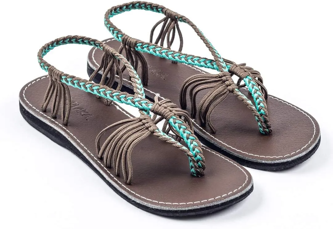 Plaka Seashell Comfortable Womens Sandals | Strappy Sandals for Women Dressy Style Perfect for Beach Walk and Poolside
