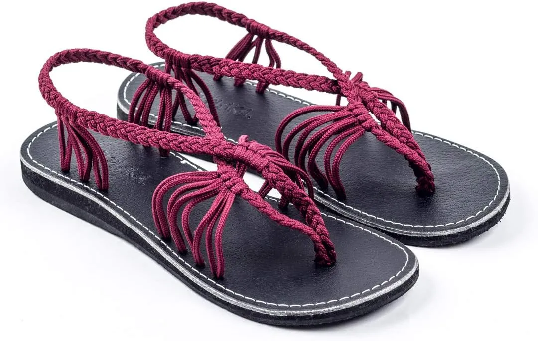 Plaka Seashell Comfortable Womens Sandals | Strappy Sandals for Women Dressy Style Perfect for Beach Walk and Poolside
