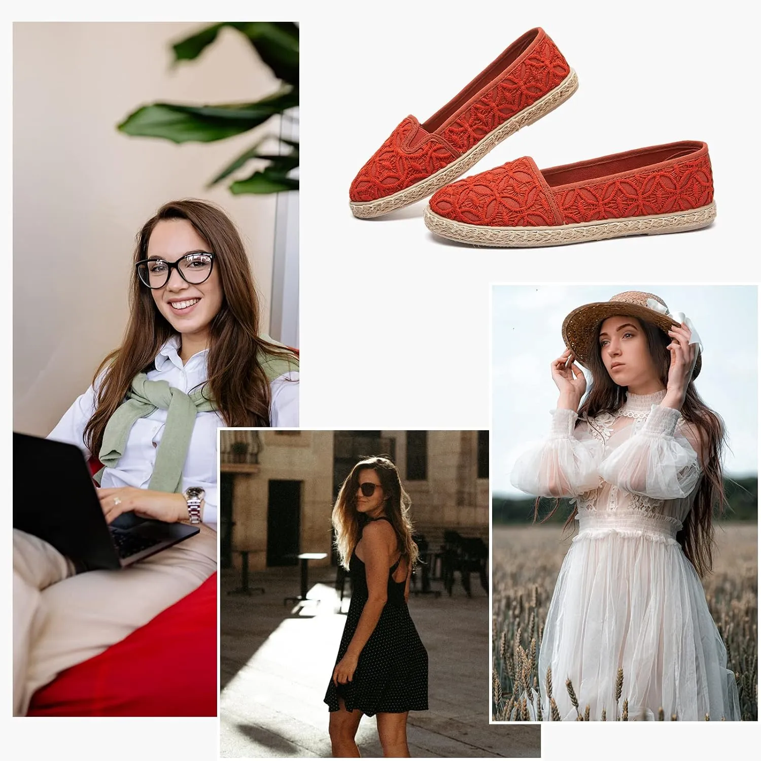 POVOGER Flats Shoes Women Slip On Shoes Womens Loafers Dress Shoes for Women Shoes Flats Comfortable