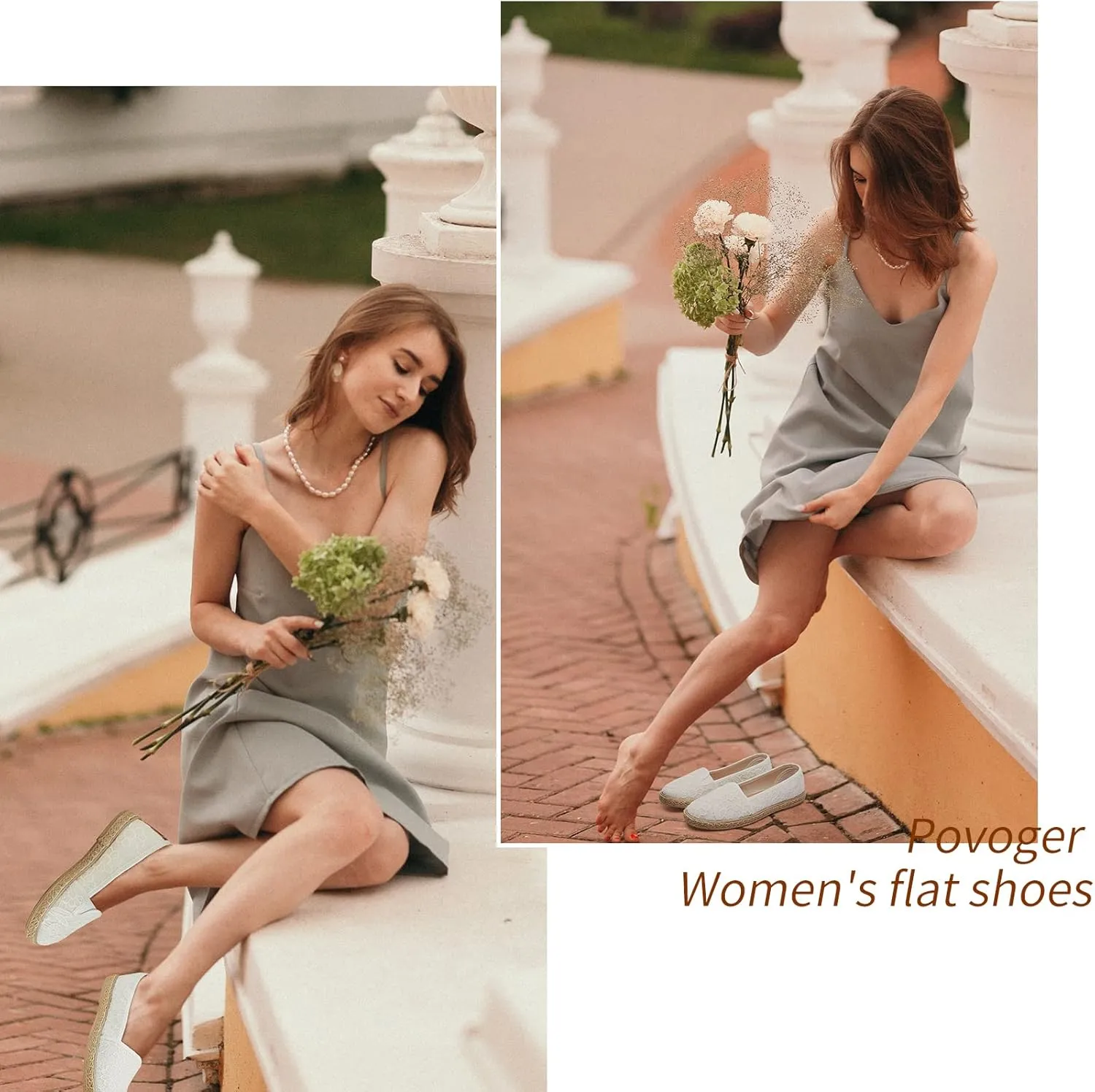 POVOGER Flats Shoes Women Slip On Shoes Womens Loafers Dress Shoes for Women Shoes Flats Comfortable