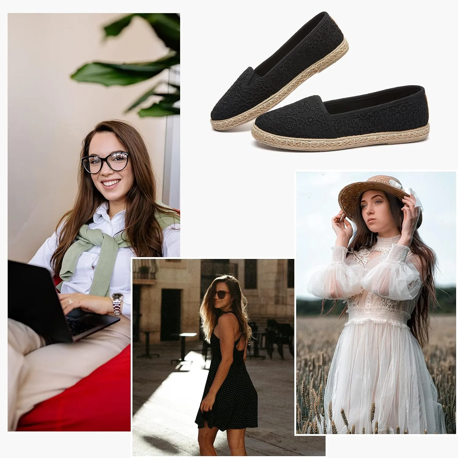 POVOGER Flats Shoes Women Slip On Shoes Womens Loafers Dress Shoes for Women Shoes Flats Comfortable