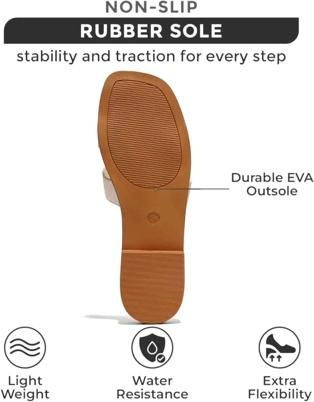 Project Cloud Genuine Leather Summer Sandals for Women 2025 - Comfortable Memory Foam Insole Slides and Non Slip Fashion Flat Womens Sandals (Jannel)