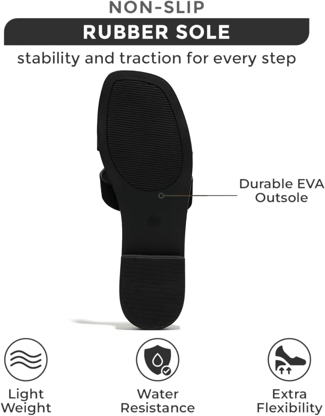 Project Cloud Genuine Leather Summer Sandals for Women 2025 - Fashion Flat Womens Sandals with Memory Foam Insole Slides Sandals Women Footwear - Mules Women's Sandals (Jannel)