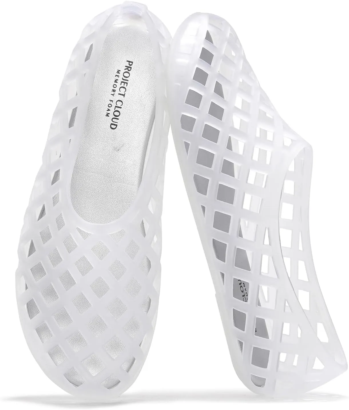 Project Cloud Jelly Shoes for Women - Lightweight & Water-Resistant Women's Flats Sandals - Non Slip Womens Shoes - Perfect Summer Jelly Flats for Women 2025 (Jellz)