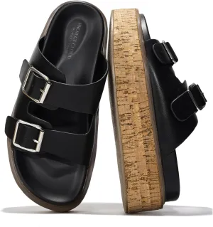 Project Cloud Platform Womens Sandals - Summer Womens Sandals with Memory Foam Insole Wedges - Stylish and Comfortable Women Footwear - Lightweight Women Wedges (Brisbane)