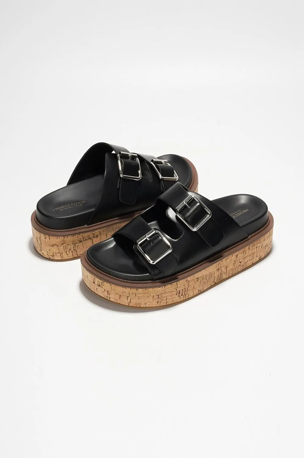 Project Cloud Platform Womens Sandals - Summer Womens Sandals with Memory Foam Insole Wedges - Stylish and Comfortable Women Footwear - Lightweight Women Wedges (Brisbane)
