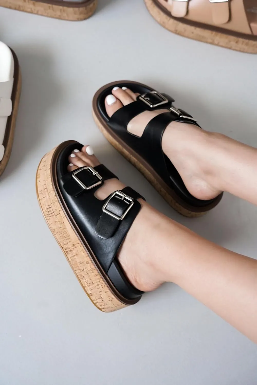 Project Cloud Platform Womens Sandals - Summer Womens Sandals with Memory Foam Insole Wedges - Stylish and Comfortable Women Footwear - Lightweight Women Wedges (Brisbane)