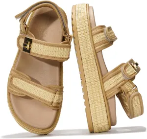 Project Cloud Wedge Sandals for Women - Memory Foam & Open Toe Platform - Non-Slip Beach Essentials Wedges Platform Sandals for Women 2025 (Ginevra)