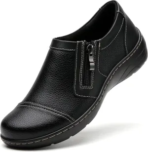 QAE Loafers for Women Comfort Women's Loafers & Slip-Ons Orthopedic Lightweight Business Casual Dressy Walking Work Flat Slip-On Shoes for Ladies