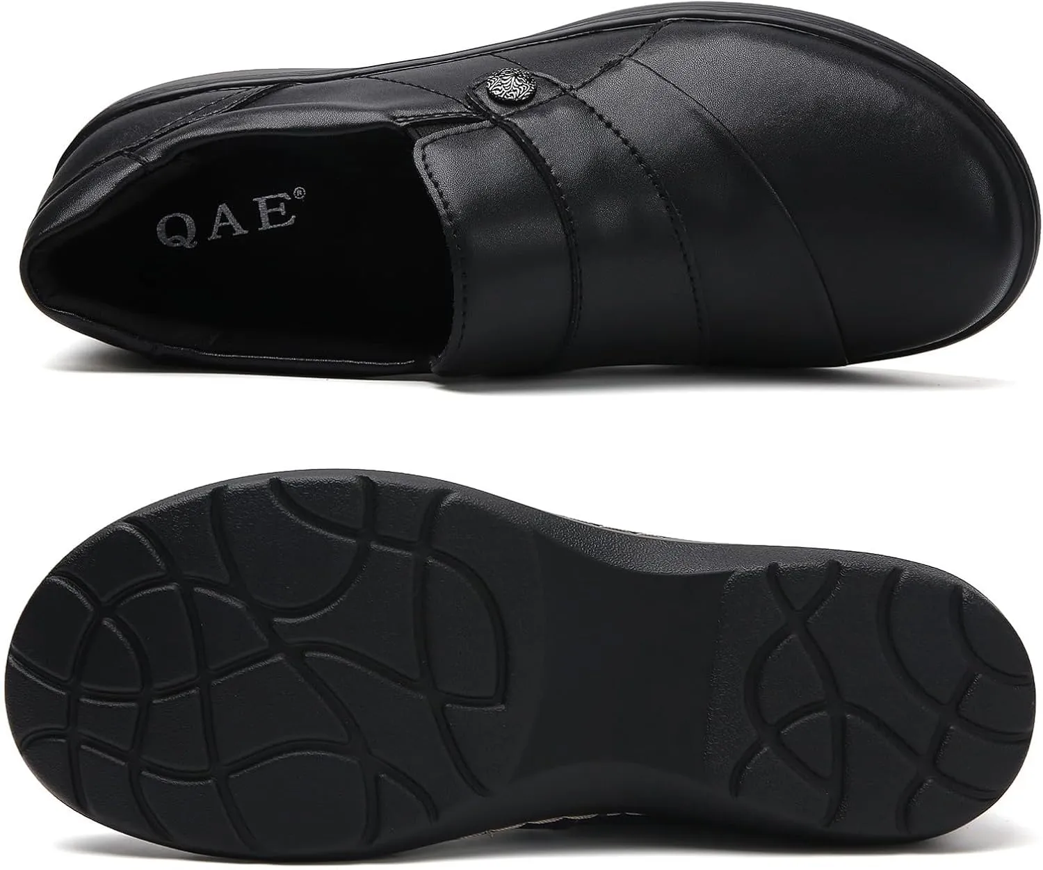QAE Loafers for Women Orthopedic Shoes Comfortable Slip-Ons Work Flats Womens Business Casual Dress Penny Loafers
