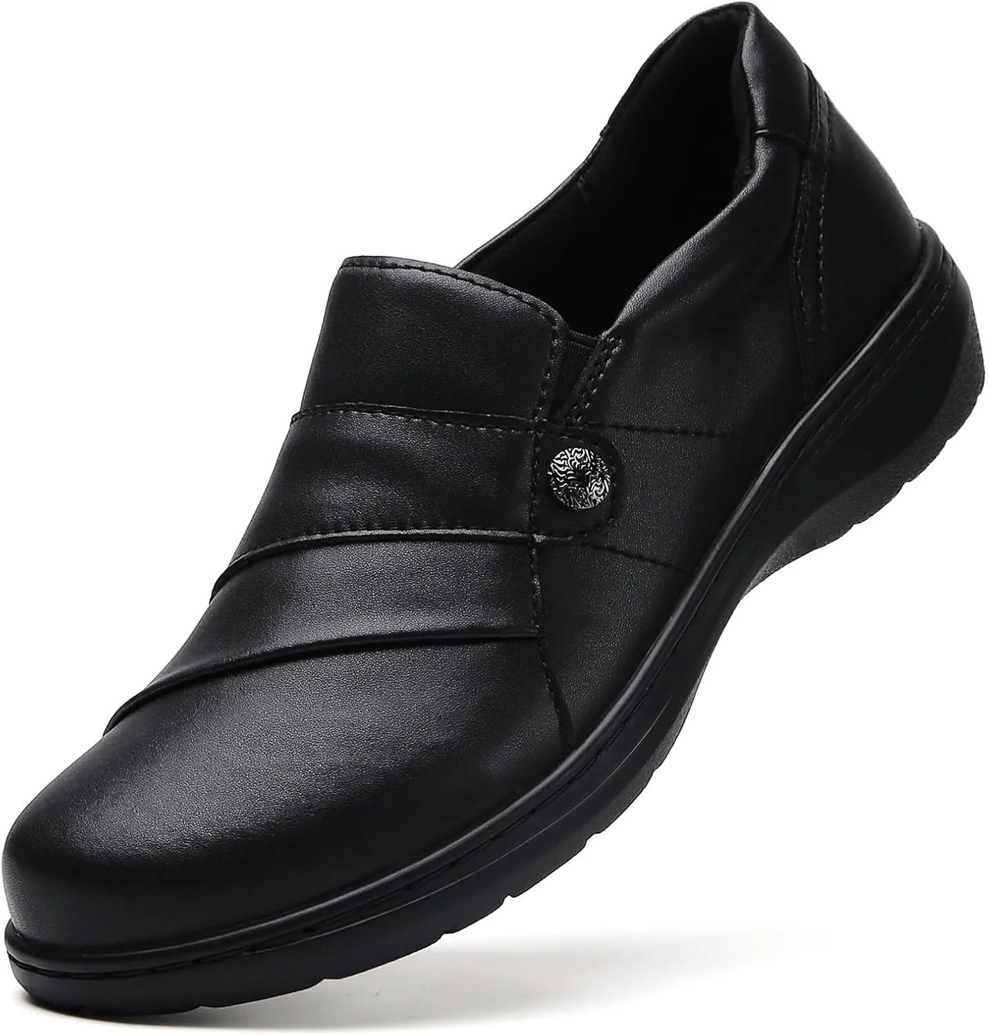 QAE Loafers for Women Orthopedic Shoes Comfortable Slip-Ons Work Flats Womens Business Casual Dress Penny Loafers