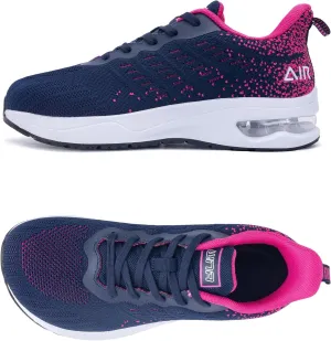 QAUPPE Wide Toe Box Shoes Women Arch Support Running Shoes for Plantar Fasciitis Wide Width Air Tennis Walking Sneakers