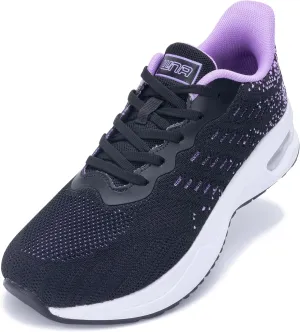 QAUPPE Wide Toe Box Shoes Women Arch Support Running Shoes for Plantar Fasciitis Wide Width Air Tennis Walking Sneakers