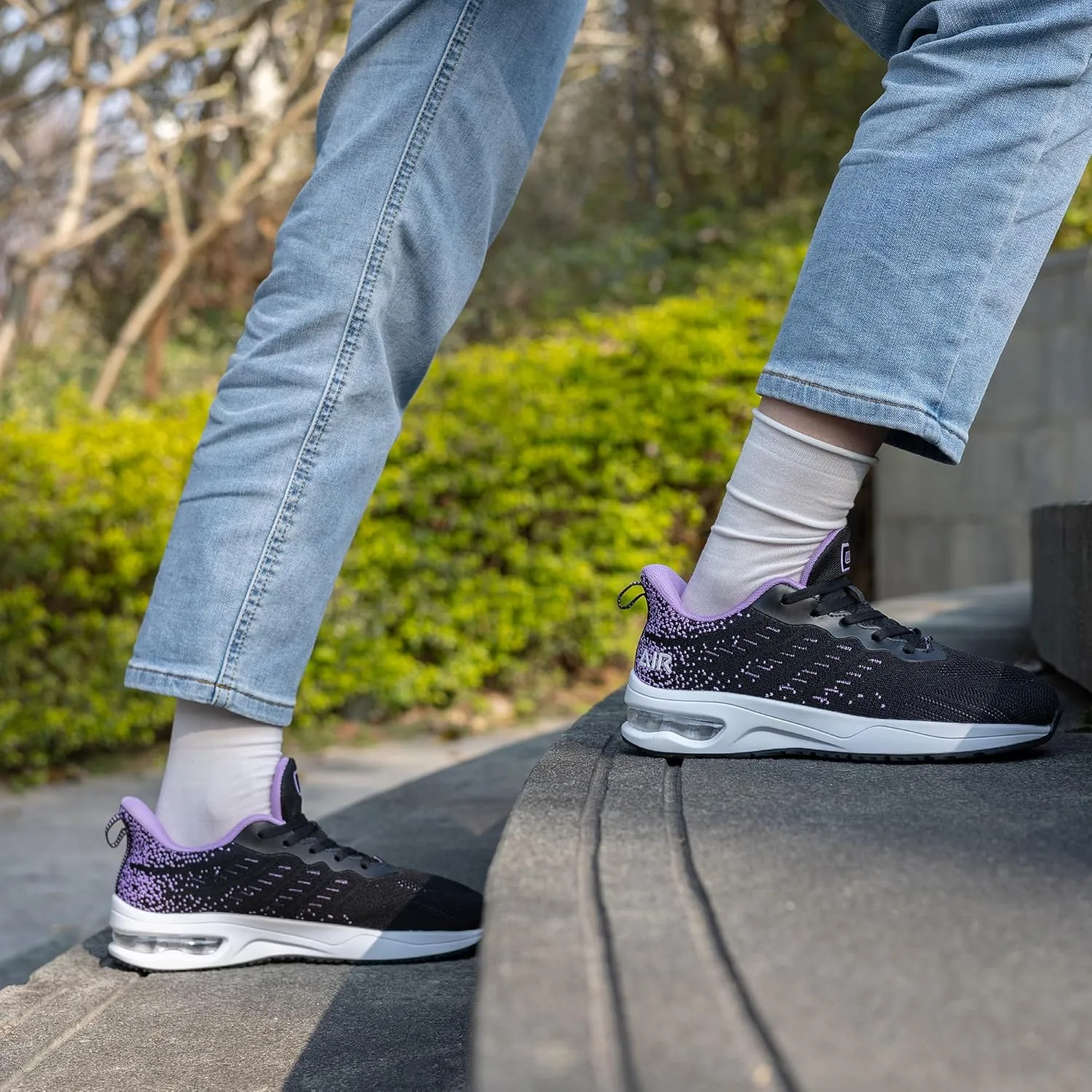 QAUPPE Wide Toe Box Shoes Women Arch Support Running Shoes for Plantar Fasciitis Wide Width Air Tennis Walking Sneakers