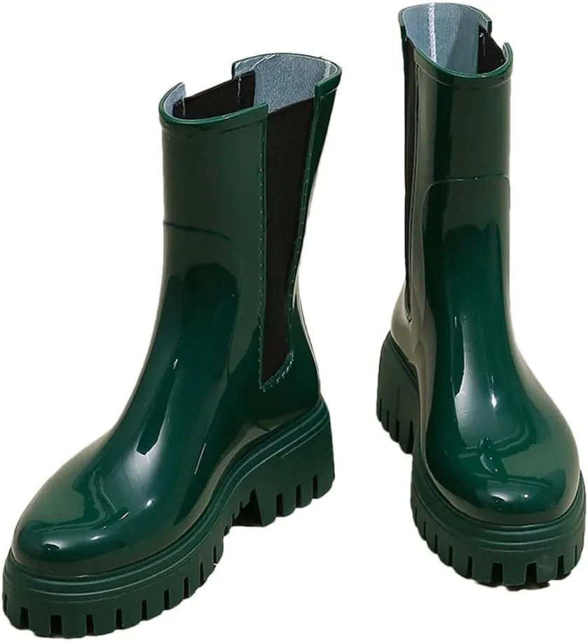 Rain Boots For Women Rainproof And Waterproof Shoes Short Non-Slip Fishing Rubber Boots Work Rubber Shoes
