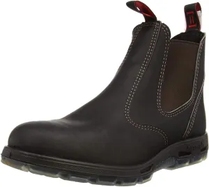 RedbacK Men's Bobcat UBOK Elastic Sided Soft Toe Leather Work Boot (12 AU 3E (13 M US Men)) Dark Brown