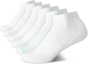 Reebok Womens Socks - 6 Pack Quarter Cut Moisture Wicking Stretch Performance Cushioned Socks for Women (Sizes: 4-10)