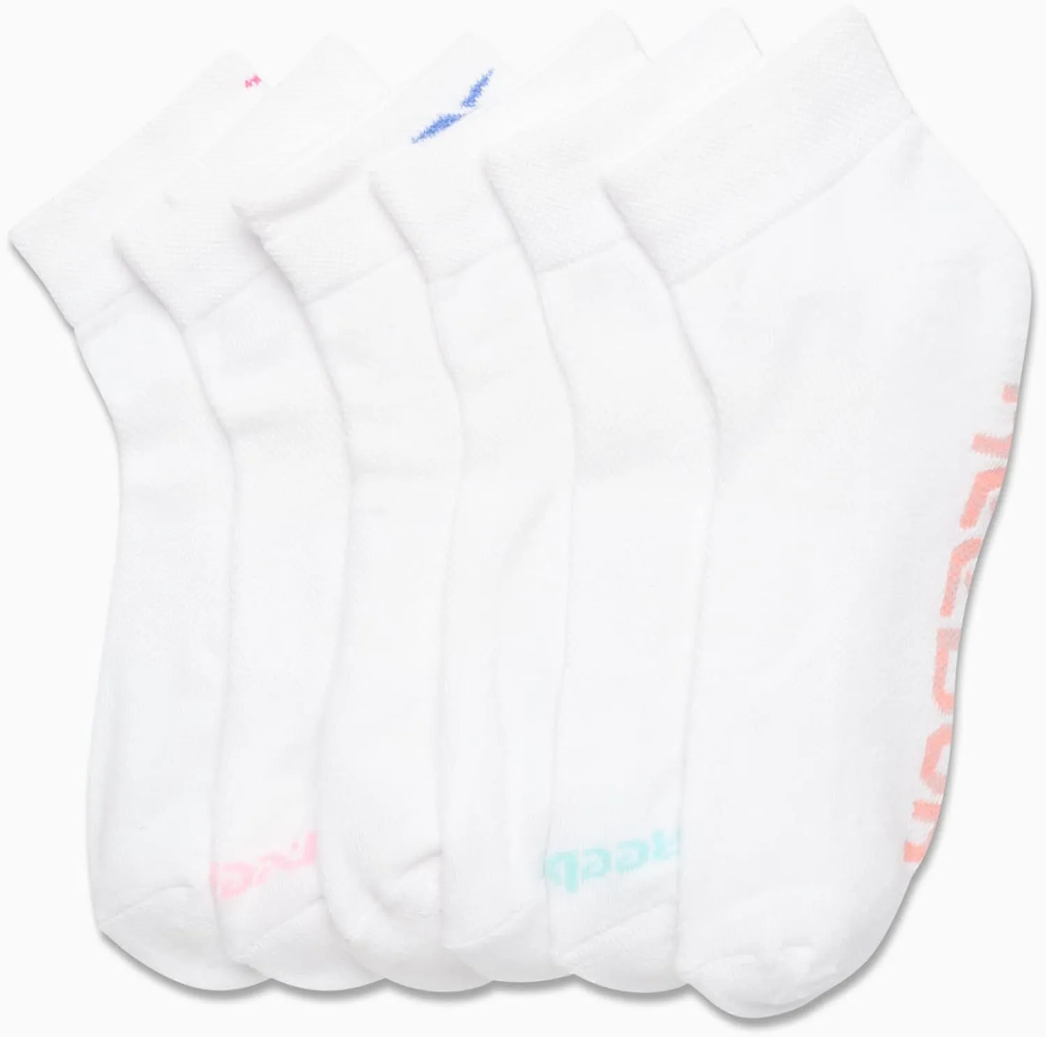 Reebok Womens Socks - 6 Pack Quarter Cut Moisture Wicking Stretch Performance Cushioned Socks for Women (Sizes: 4-10)