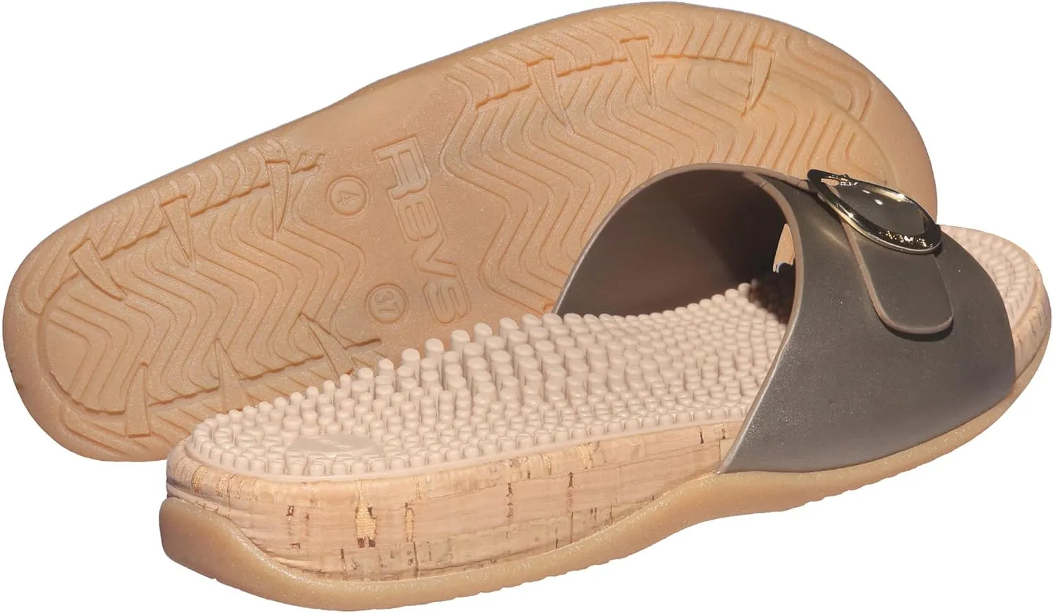 Revs - Katrine - Women’s Single Strap Reflexology Massage Sandals
