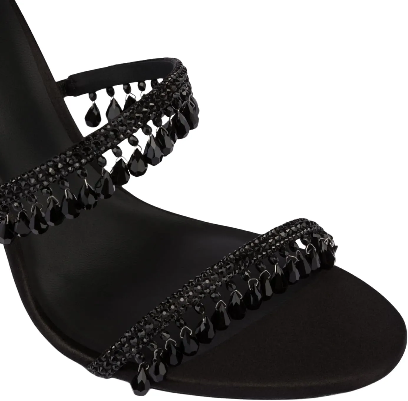 Rhinestone Wrap Around Strappy Stiletto High Heels for Women, Open Round Toe Lace Up Heeled Sandals for Wedding Prom Party Dress