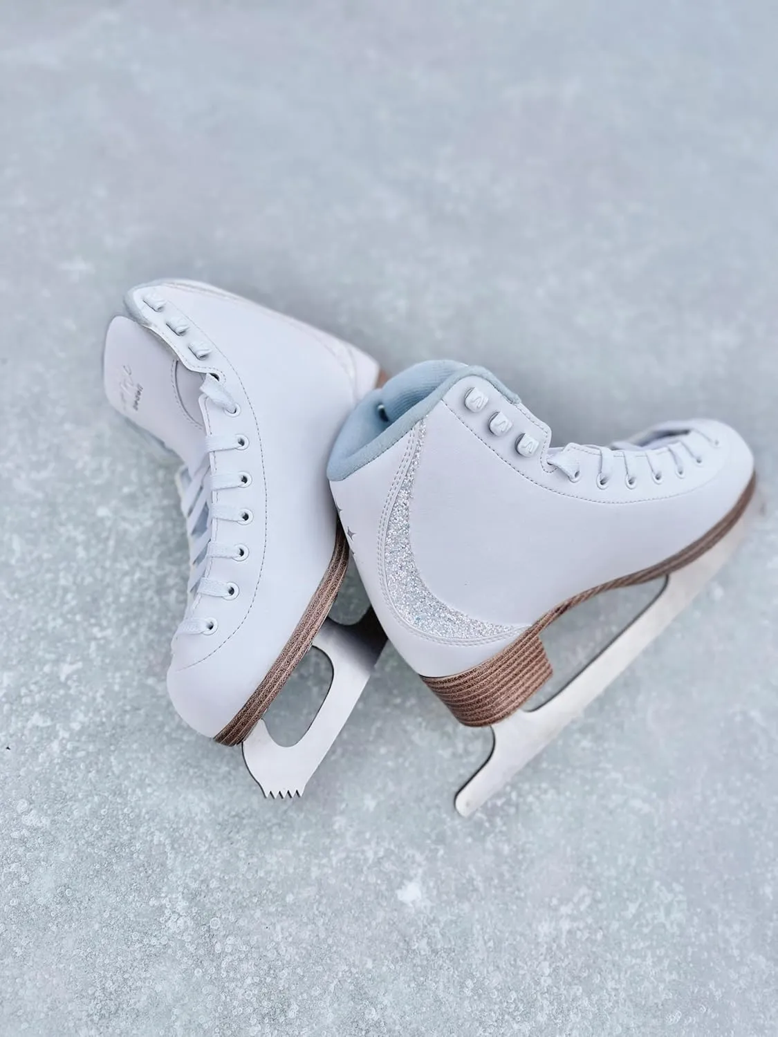 Riedell Sparkle Ice Skates - Recreational Soft Beginner Figure Ice Skates | Snow