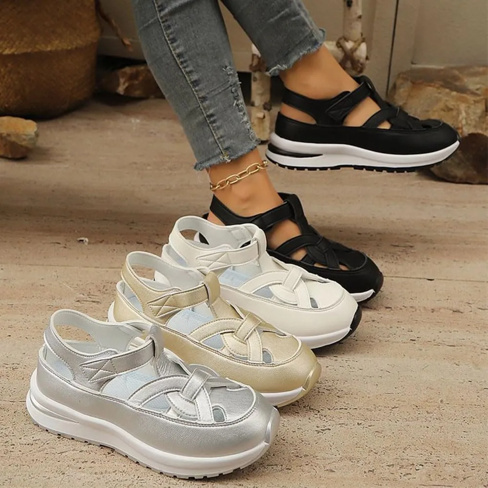 RJDJ 2025 Bomre Shoes Orthopedic Sandals for Women, Arch Support Sandals, Summer Platform Wedge, Plus Size Hollow-Out