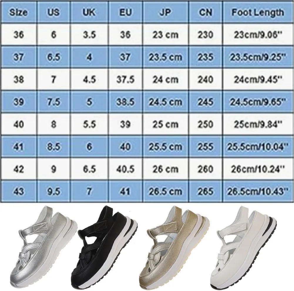 RJDJ 2025 Bomre Shoes Orthopedic Sandals for Women, Arch Support Sandals, Summer Platform Wedge, Plus Size Hollow-Out