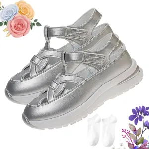 RJDJ 2025 Bomre Shoes Orthopedic Sandals for Women, Arch Support Sandals, Summer Platform Wedge, Plus Size Hollow-Out