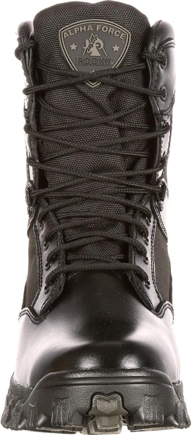 ROCKY FQ0002165 8" Alpha Blk WP Extra Wide 9.5 Duty Boots
