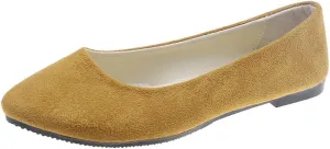 Rojeam Womens Flats Shoes Portable Pumps Ballet Flat Slip-on Ballerina Pumps Shoes Ladies Loafers